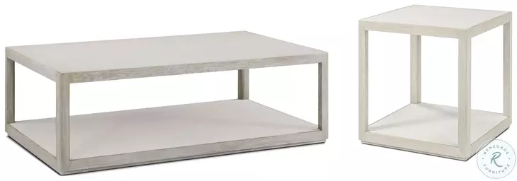 Maxwell Cashmere And Dove 55" Rectangular Occasional Table Set