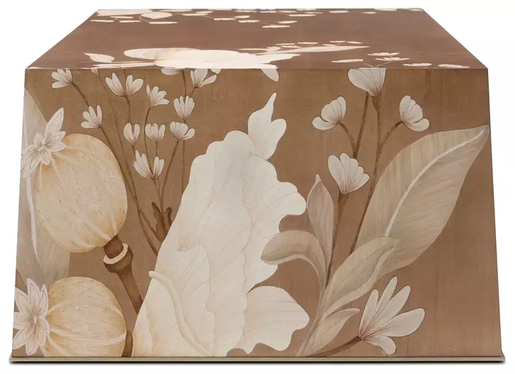 Bouquet Toasted Cashew and Beige Rectangular Cocktail Table