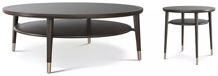 Spencer Green Park Fumed Round Stratton Street Occasional Table Set