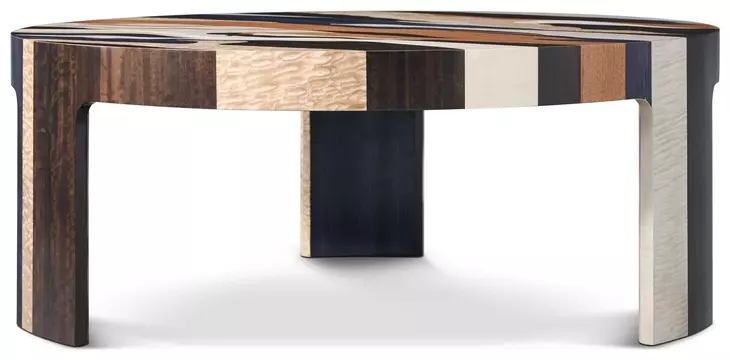 Orbis Brown and Beige Round Sundrift Occasional Table Set