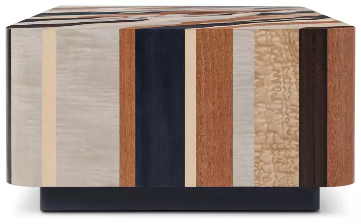 Orbis Brown and Beige Rectangular Concorda Coffee Table