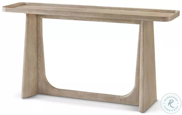 Repose Grey Oak Wooden 60" Rectangular Console Table