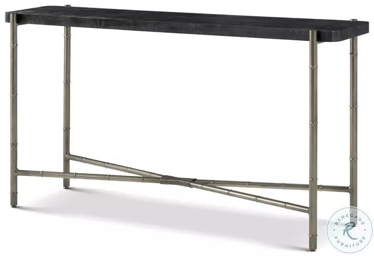 Kesden Silent Black 60" Rectangular Console Table