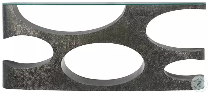Essence Volcanic Metal 79" Rectangular Console Table