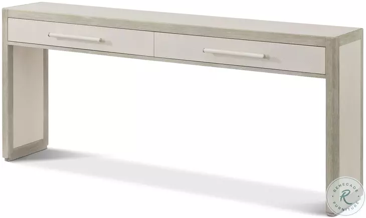 Maxwell Cashmere And Dove 72" 2 Drawer Rectangular Console Table