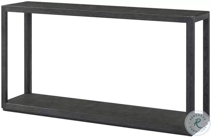 Maxwell Obsidian And Shagreen 60" Rectangular Console Table