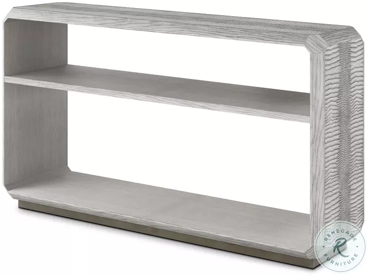 Spencer ST. James Argento And Deep Brown 58" Rectangular Console Table