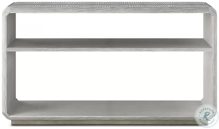 Spencer ST. James Argento And Deep Brown 58" Rectangular Console Table