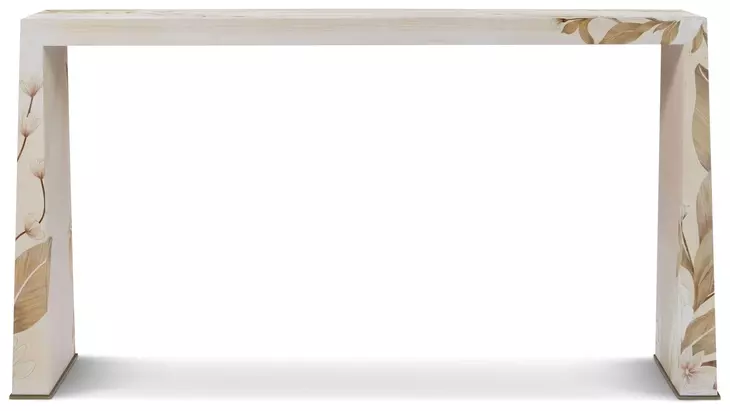 Bouquet Buttercream and Beige Rectangular Console Table