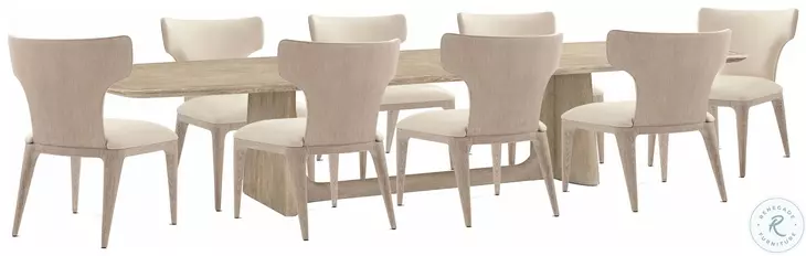 Repose Grey Oak And Grey Visible Inner 134" Extendable Rectangular Dining Room Set