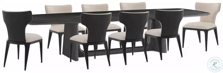Repose Charcoal Oak Visible Inner 134" Extendable Rectangular Dining Room Set