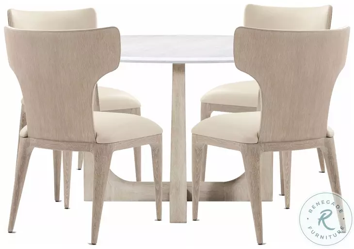 Repose Grey Oak And Quartz 60" Round Dining Room Set
