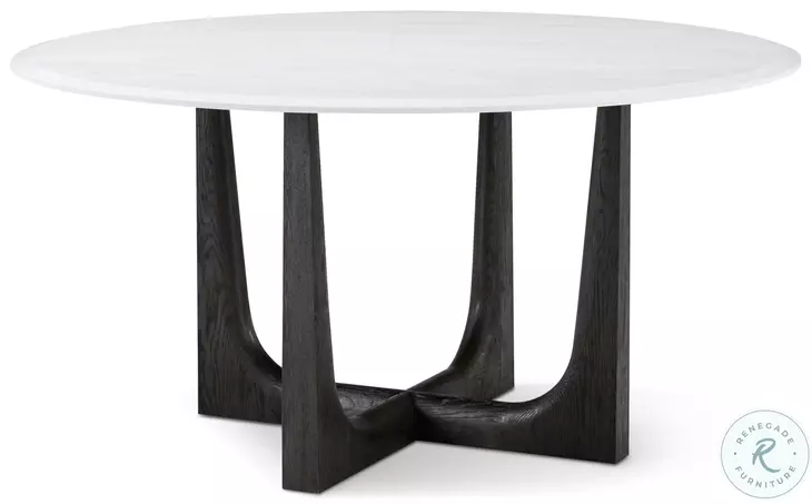 Repose Charcoal Oak And Quartz 60" Round Dining Table