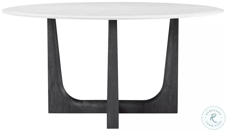 Repose Charcoal Oak And Quartz 60" Round Dining Table