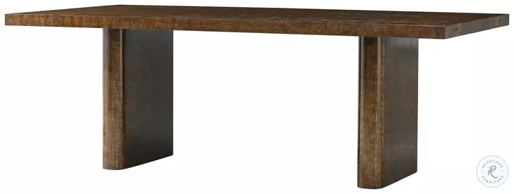 Kesden Pyramid Brown 92" Extendable Rectangular Dining Table