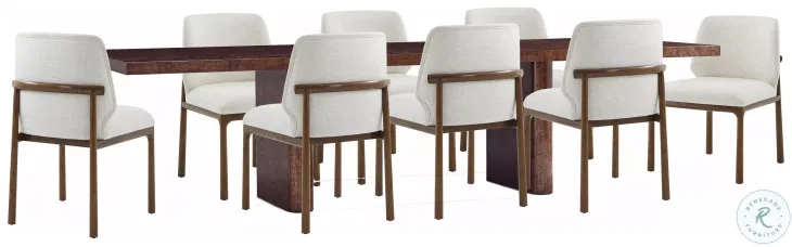 Kesden Pyramid Brown 92" Extendable Rectangular Dining Room Set