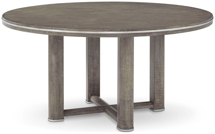 Hudson Pebble Gray 60" Round Dining Table