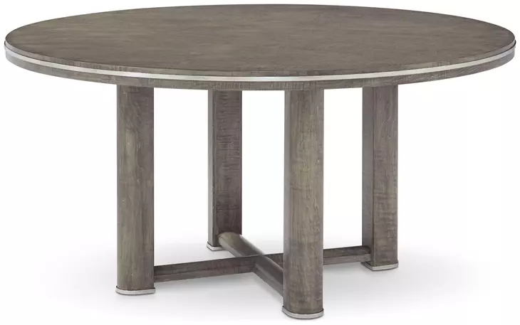 Hudson Pebble Gray 60" Round Dining Table