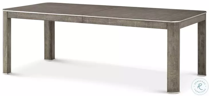 Hudson Pebble Grey 84" Extendable Rectangular Dining Table