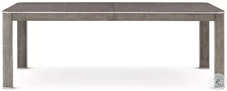 Hudson Pebble Grey 84" Extendable Rectangular Dining Table