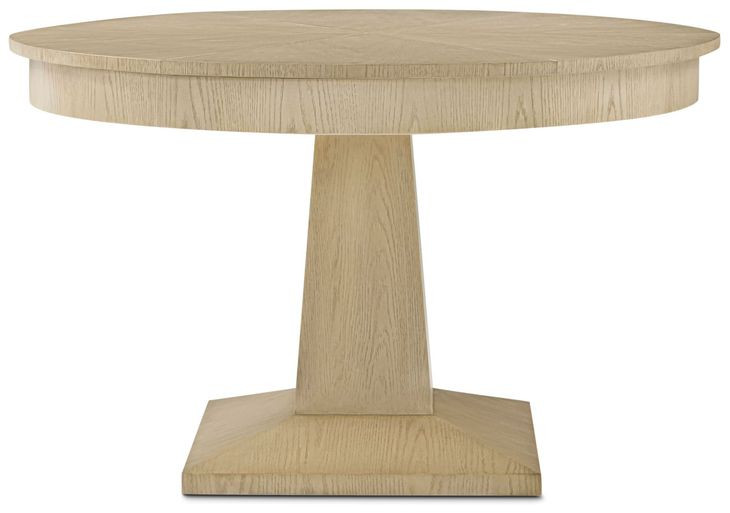 Balboa Coastal Gray 60" Extendable Round Dining Table