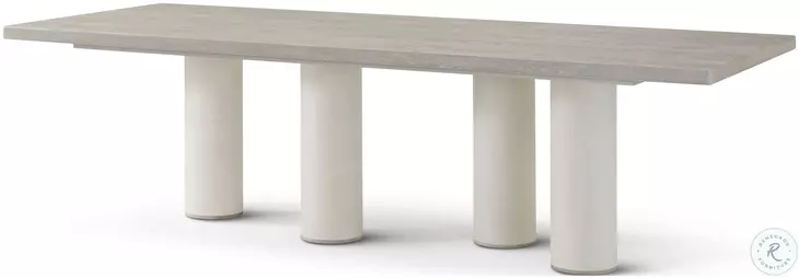 Maxwell Cashmere And Dove 108" Rectangular Dining Table