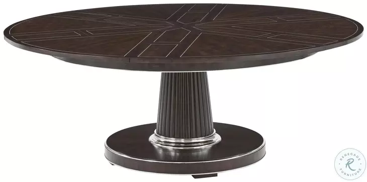 Spencer London Fulham Jupe Extendable 64" Round Dining Table