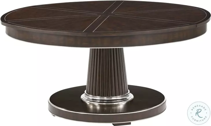 Spencer London Fulham Jupe Extendable 64" Round Dining Table