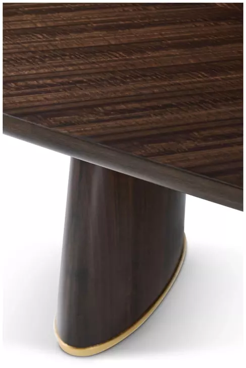 Spencer Green Park Fumed and Gallery Gold 128" Rectangular Hyde Park Extendable Dining Table