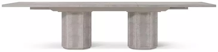 Spencer ST James Argento 132" Extendable Rectangular Dining Table