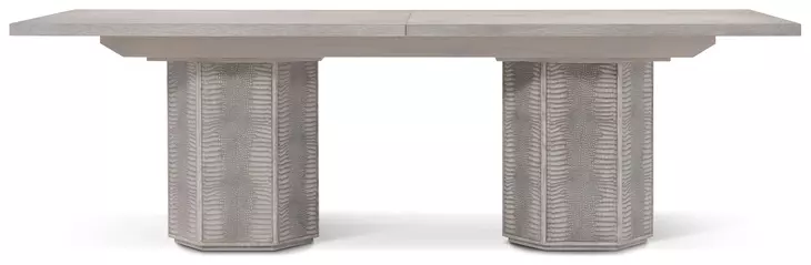 Spencer ST James Argento 132" Extendable Rectangular Dining Table