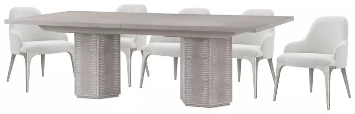 Spencer ST James Argento Extendable Rectangular Dining Room Set