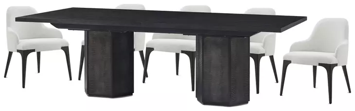 Spencer ST James Onyx Extendable Rectangular Dining Room Set