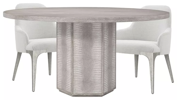 Spencer ST James Argento Round Dining Room Set