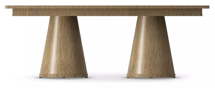 Coastal Tobacco 120" Extendable Rectangular Galveston Dining Table