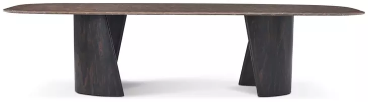 Judith Leiber Couture Bourbon 118" Rectangular Quartz Top Poise Dining Table