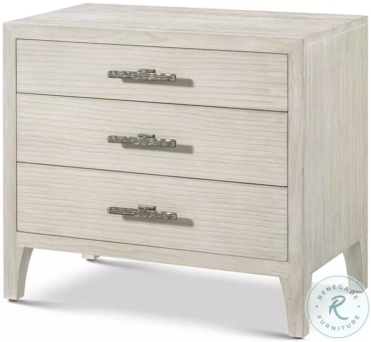 Breeze Sea Salt 3 Drawer Nightstand