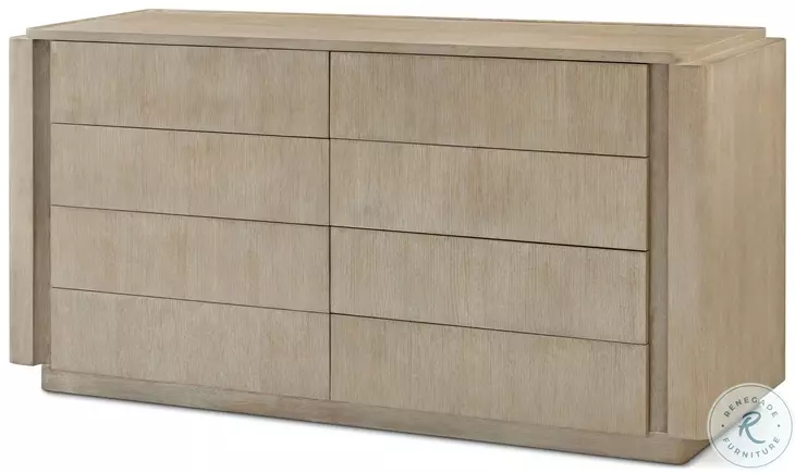 Repose Grey Oak 8 Drawer Dresser