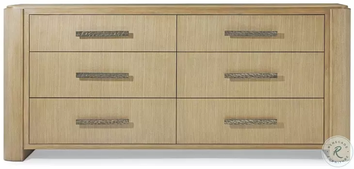 Essence Blonde And Marble 6 Drawer 80" Dresser
