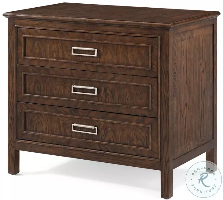 Surrey Brownstone 3 Drawer Nightstand