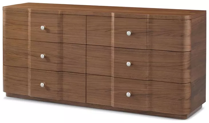Spencer Coronet Cream and Auburn Upholstered Walnut Channel Panel Bedroom Set