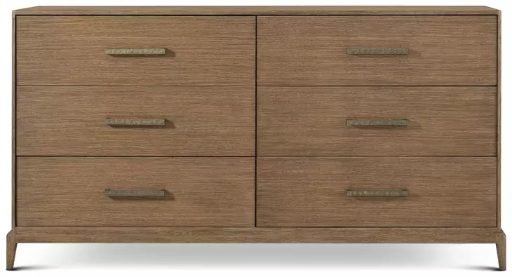Coastal Tobacco 6 Drawer Townsend Dresser