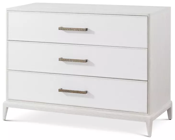 Coastal Sandbar 3 Drawer Mizner Bachelor's Chest with Wallpaper