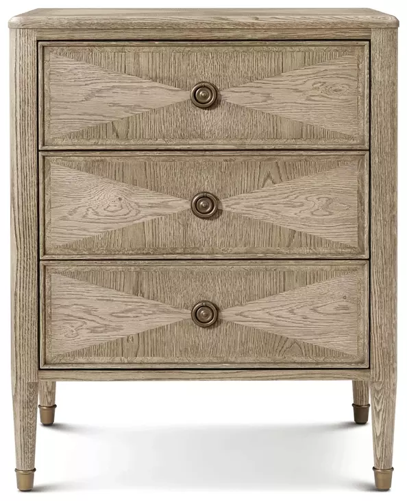 Willow Creek Riverwash Oak 3 Drawer Somerset Nightstand