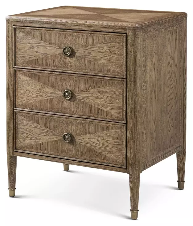 Willow Creek Tobacco 3 Drawer Somerset Nightstand