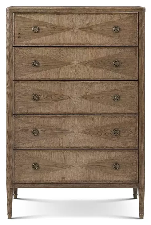 Willow Creek Tobacco 5 Drawer Woodford Tall Chest