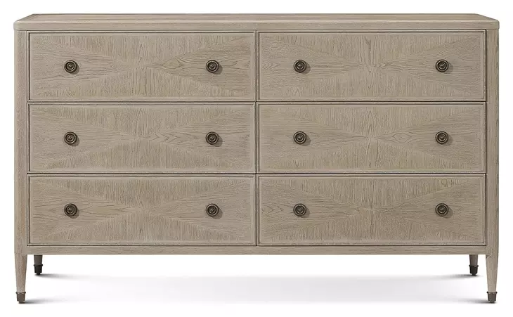 Willow Creek Riverwash Oak 6 Drawer Whitford Dresser