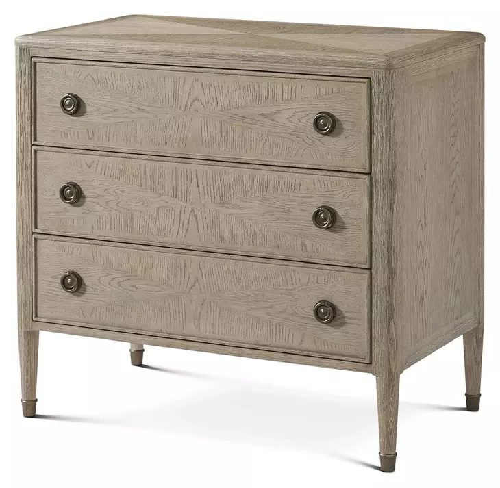 Willow Creek Riverwash Oak 3 Drawer Hillcrest Nightstand
