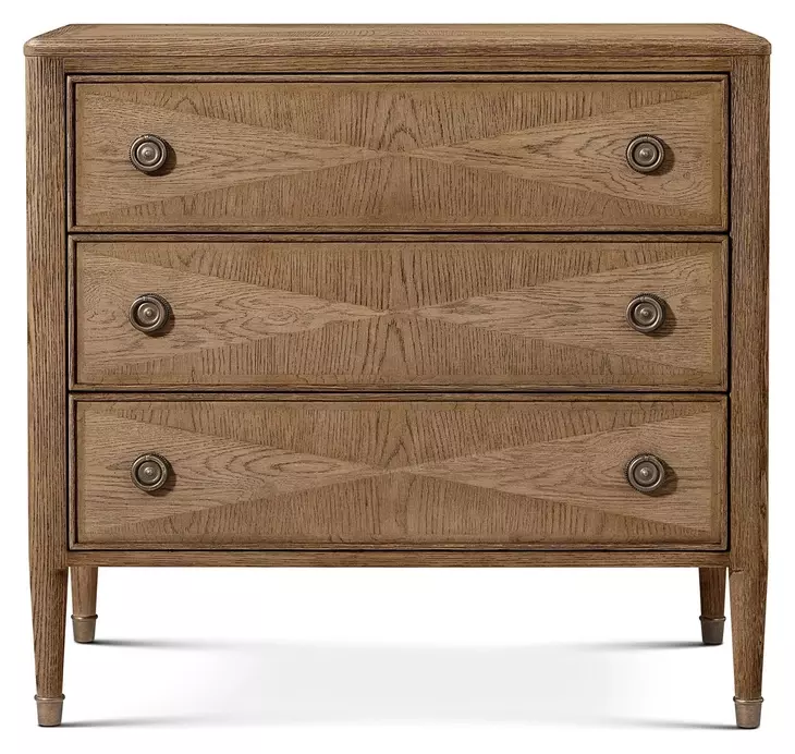 Willow Creek Tobacco 3 Drawer Hillcrest Nightstand