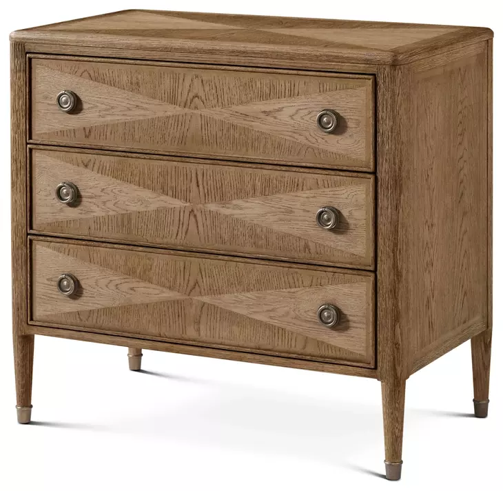 Willow Creek Tobacco 3 Drawer Hillcrest Nightstand